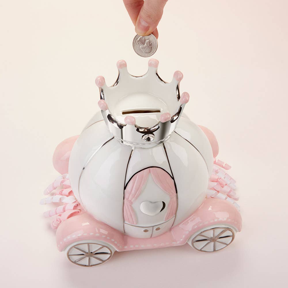 Little Princess Carriage Ceramic Bank – Paris Pink Cowboy Blue