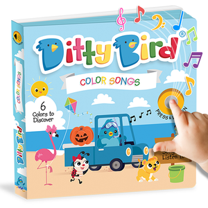 Ditty Bird - NEW | Color Songs | Ditty Bird Sound Book-Book-Paris Pink & Cowboy Blue Baby Boutique