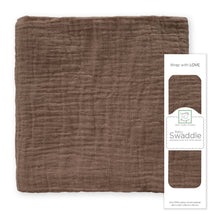 SwaddleDesigns - Fawn Muslin Swaddle Blanket, Premium Cotton-Paris Pink & Cowboy Blue Baby Boutique