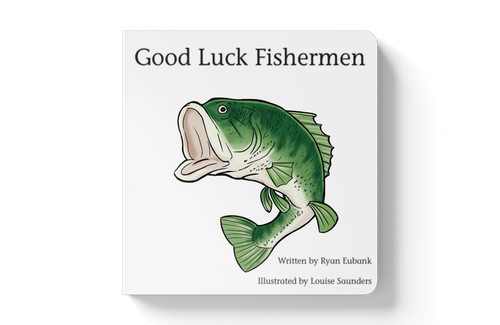Explore the Outdoors Books - Good Luck Fishermen Children's Book-Paris Pink & Cowboy Blue Baby Boutique