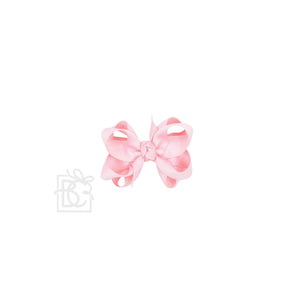 Beyond Creations, LLC - MULTI-LOOP GROSGRAIN BOW ON CLIP-Paris Pink & Cowboy Blue Baby Boutique