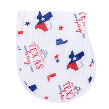 Texas Boy 2-in-1 Burp Cloth and Bib-Paris Pink & Cowboy Blue Baby Boutique