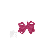 Beyond Creations, LLC - MULTI-LOOP GROSGRAIN BOW ON CLIP-Paris Pink & Cowboy Blue Baby Boutique
