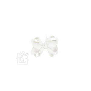 Beyond Creations, LLC - MULTI-LOOP GROSGRAIN BOW ON CLIP-Paris Pink & Cowboy Blue Baby Boutique