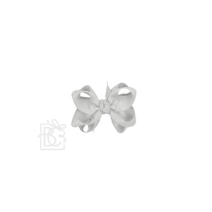 Beyond Creations, LLC - MULTI-LOOP GROSGRAIN BOW ON CLIP-Paris Pink & Cowboy Blue Baby Boutique