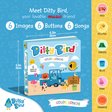 Ditty Bird - NEW | Color Songs | Ditty Bird Sound Book-Book-Paris Pink & Cowboy Blue Baby Boutique