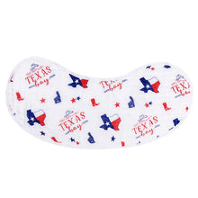 Texas Boy 2-in-1 Burp Cloth and Bib-Paris Pink & Cowboy Blue Baby Boutique