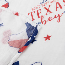 Texas Boy Swaddle Blanket-Paris Pink & Cowboy Blue Baby Boutique
