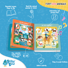 Ditty Bird - Ditty Bird Baby Book - Best toys - First 100 Animals-Book-Paris Pink & Cowboy Blue Baby Boutique