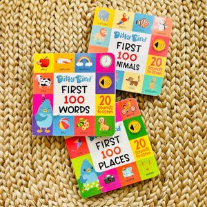 Ditty Bird - Ditty Bird Baby Book - Best toys - First 100 Animals-Book-Paris Pink & Cowboy Blue Baby Boutique