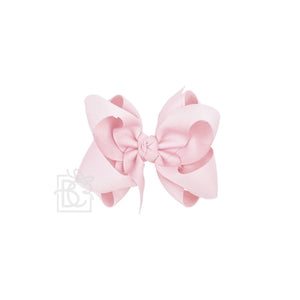 Beyond Creations, LLC - MULTI-LOOP GROSGRAIN BOW ON CLIP-Paris Pink & Cowboy Blue Baby Boutique