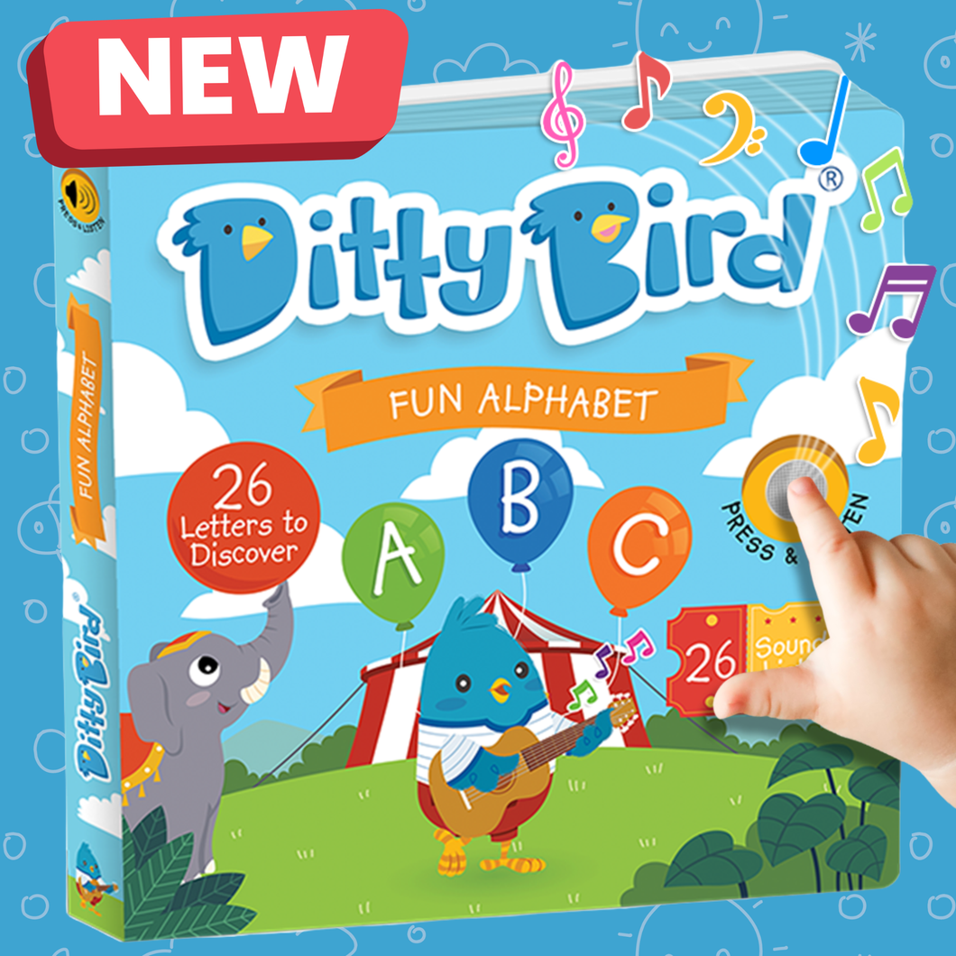 Ditty Bird - NEW | Fun Alphabet | ABC Song | Ditty Bird Baby Sound Book-Book-Paris Pink & Cowboy Blue Baby Boutique