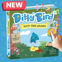 Ditty Bird - NEW | Potty Time Sounds | Ditty Bird Baby Sound Book-Book-Paris Pink & Cowboy Blue Baby Boutique