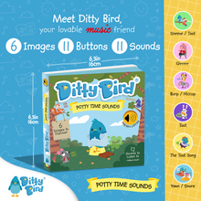 Ditty Bird - NEW | Potty Time Sounds | Ditty Bird Baby Sound Book-Book-Paris Pink & Cowboy Blue Baby Boutique