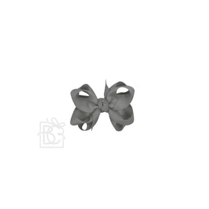 Beyond Creations, LLC - MULTI-LOOP GROSGRAIN BOW ON CLIP-Paris Pink & Cowboy Blue Baby Boutique