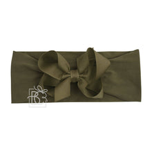 WIDE PANTYHOSE HEADBAND W/CLASSIC GROSGRAIN BOW-Paris Pink & Cowboy Blue Baby Boutique