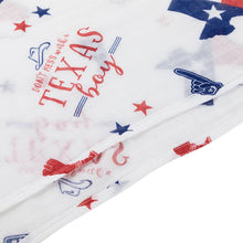 Texas Boy Swaddle Blanket-Paris Pink & Cowboy Blue Baby Boutique