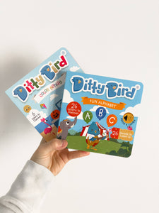 Ditty Bird - NEW | Fun Alphabet | ABC Song | Ditty Bird Baby Sound Book-Book-Paris Pink & Cowboy Blue Baby Boutique