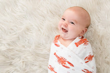 Heads or Tails Swaddle Blanket (Unisex)-Paris Pink & Cowboy Blue Baby Boutique