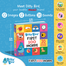 Ditty Bird - First 100 Words | Ditty Bird Baby book-Award Family Choice-Book-Paris Pink & Cowboy Blue Baby Boutique