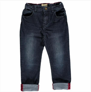 Blue Slim Fit Denim-Jeans-Paris Pink & Cowboy Blue Baby Boutique